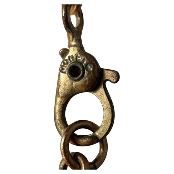 VINTAGE MONET GOLD TONE SLIDE NECKLACE with TASSEL LIKE ENDINGS - Picture 3 of 6